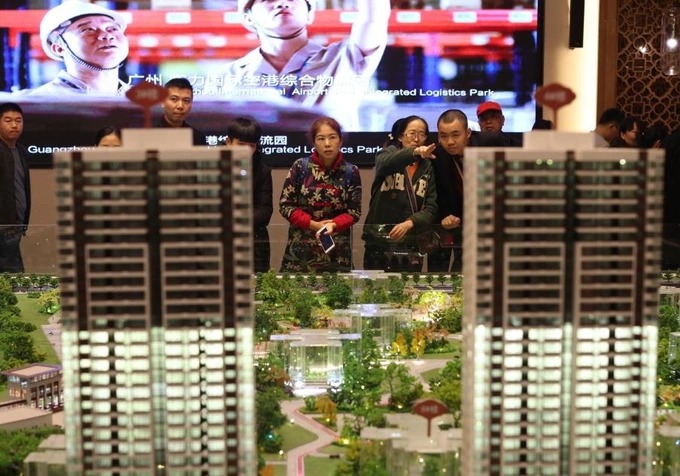 Ngành bất động sản Trung Quốc lao dốc (Ảnh: Daily China).