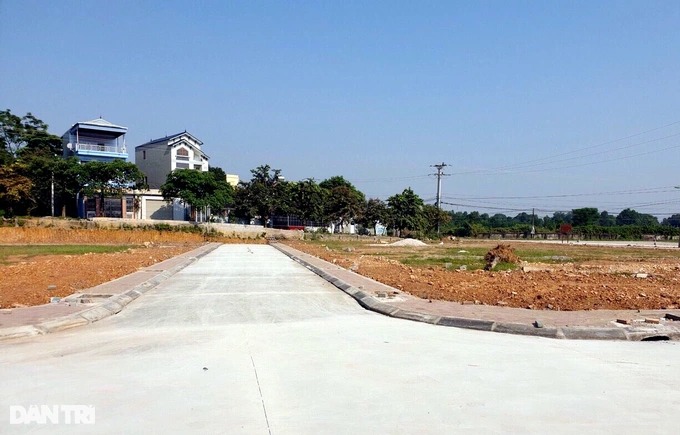 Khu đấu giá đất Đồng Phươm, xã Thọ Lộc (Phúc Thọ, Hà Nội) đã được đầu tư xây dựng hạ tầng kỹ thuật (Ảnh: Hà Phong).
